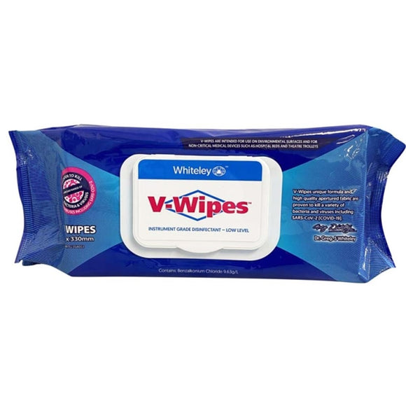 V-Wipes Hospital Grade Disinfectant Wipes Pkt 80