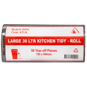 36L Bin Liner Roll Carton of 1000